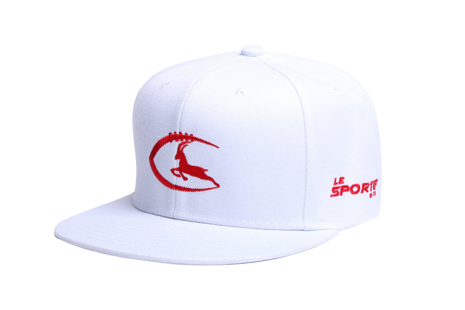 "RED GOAT" White Unisex Cap - Le Sportif Brand